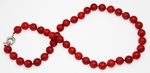 Collier Corail Rouge Perles Rondes 9-10mm