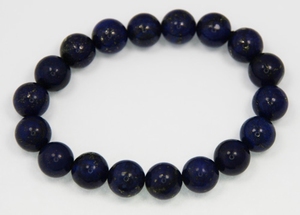 Bracelet Lapis Lazuli Pierre Semi Précieuse Ronde 10-11mm