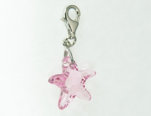 Charm Cristal SWAROVSKI Etoile de Mer LR 3cm Argent 925