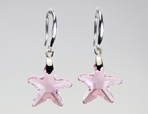 Boucles d`Oreilles Dormeuses Etoile de Mer 16mm SWAROVSKI LR