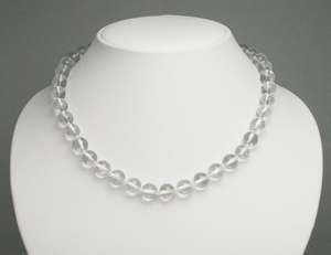 Collier Cristal de Roche Pierre Semi Précieuse Facettée 6mm