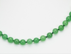 Collier Jade Pierre Semi Précieuse Ronde 8-9mm