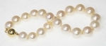 Bracelet de Perles de Culture Eau Douce Blanc AA+ 8.-8.5mm