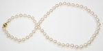 Collier de Perles de Culture Eau Douce Blanches 8mm AA+