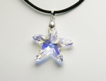 Pendentif Cristal SWAROVSKI Etoile de Mer 28mm Argent 925