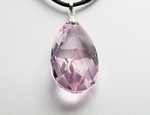 Pendentif Cristal SWAROVSKI Goutte 22mm LR Argent 925