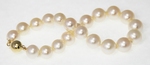 Bracelet de Perles de Culture Eau Douce Blanches 7.5mm AA+