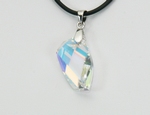 Pendentif Cristal SWAROVSKI Polygone 20mm Argent 925