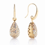 Boucles d`Oreilles Cristaux SWAROVSKI Gouttes AB PlaqOr