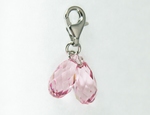 Charm Cristal SWAROVSKI Briolettes LR 2.5cm Argent 925