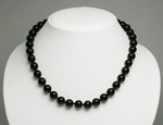 Collier Onyx Pierre Semi Précieuse Facettée 10-11mm