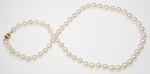 Collier de Perles de Culture Eau Douce Blanches 8mm AAA